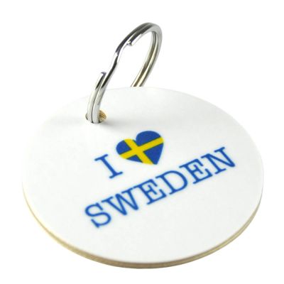 Mellow Design - Avainrengas 5 cm I love Sweden