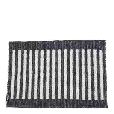 Rotor Design - Stripes Ovimatto 70x50 cm Musta/Valkoinen