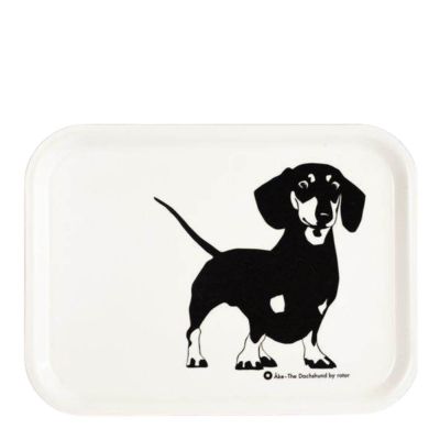 Rotor Design - Åke Tarjotin 20x27 cm Musta/Valkoinen