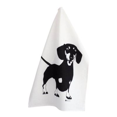 Rotor Design - Åke Keittiöpyyhe 70x30 cm Musta/Valkoinen