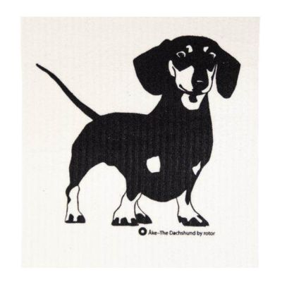 Rotor Design - Åke Tiskirätti 20x17 cm Musta/Valkoinen