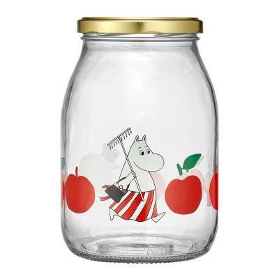 Muurla - Muumi Lasipurkki 1 L Iloiset Omenat