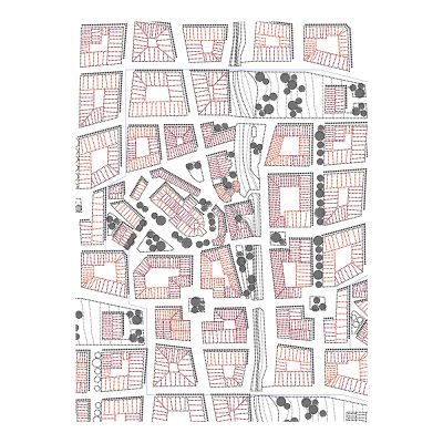 Born in Sweden - Sweden from Above Keittiöpyyhe City 50x70 cm Roosa