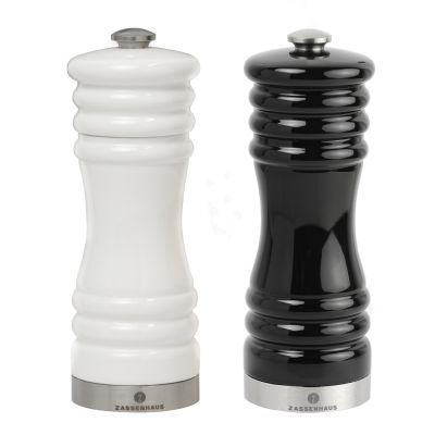 Zassenhaus - München Suola- ja Pippurimylly 15 cm Musta/Valkoinen