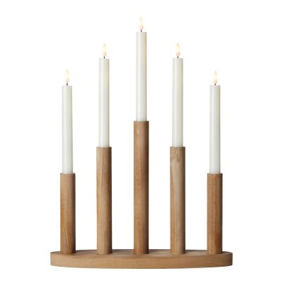 Markslöjd - Miila Sähkökynttelikkö johdoton Ruskea