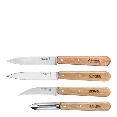 Opinel - Essentials Veitsisetti 4 kpl Pyökki