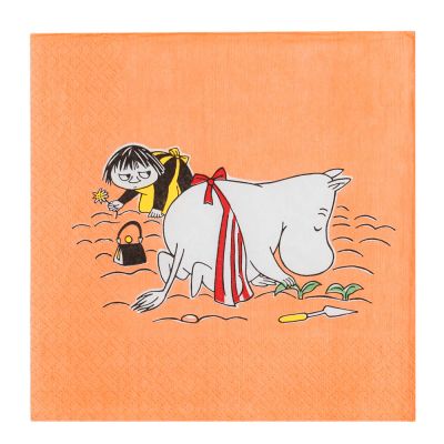Moomin Arabia - Muumi Servetti Muumimamma 33x33 cm 20 kpl Oranssi