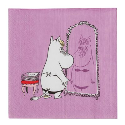 Moomin Arabia - Muumi Servetti Niiskuneiti 33x33 cm 20 kpl Liila