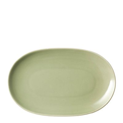 Arabia - 24h Ovaali Lautanen 18x28 cm Salvianvihreä