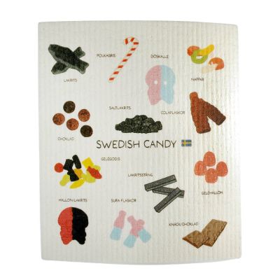 Mellow Design - Tiskirätti Swedish Candy 17x20 cm Valkoinen