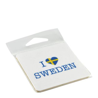 Mellow Design - Magneetti I Love Sweden 6,5x6,5 cm