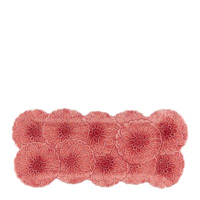 Bordallo Pinheiro - Maria Flor Tarjoiluastia daalia 47x20 cm Vaaleanpunainen