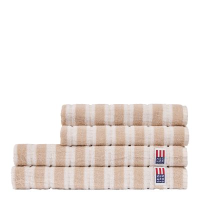 Lexington - Lexington Froteepyyhe 70x130 cm Beige/Off-White