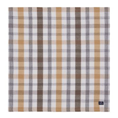 Lexington - Lexington Lautasliina 50x50 cm Oliivi/Valkoinen/Beige