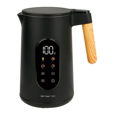 EMERIO - Emerio Vedenkeitin digitaalinen 1,7 L Musta/Puu