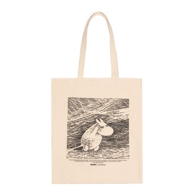 Nordicbuddies - Muumi Kangaskassi Muumipeikko 38,5x42 cm Beige