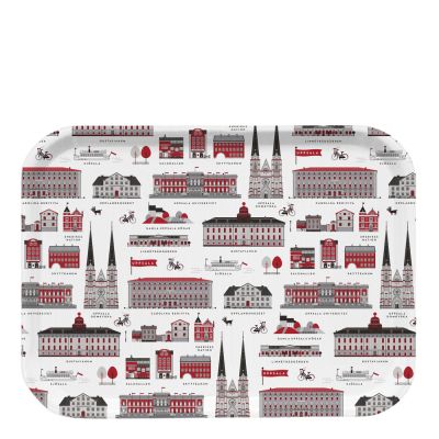 Citronelles - Uppsala Aamiaistarjotin 27x20 cm Punainen