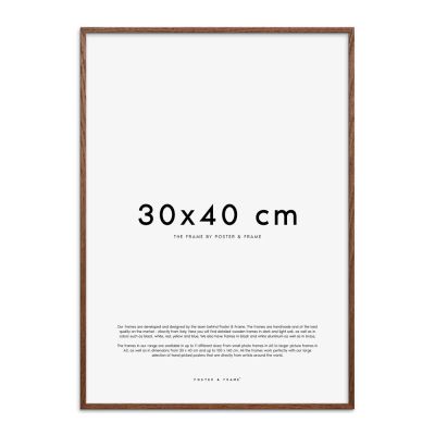 Poster & Frame - Kehys 30x40 cm Tumma tammi