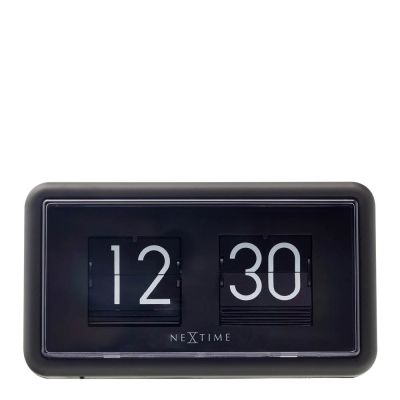 NeXtime - Flip Clock 24HR Pöytäkello / Seinäkello 18 cm Musta