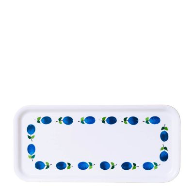Stig L - Prunus bricka rektangulär 32x15 cm Sininen