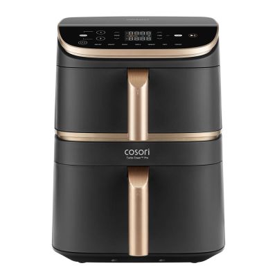 Cosori - Turbo Tower Pro Airfryer 10,8 L Tummanharmaa/Ruusukulta