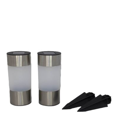 Cozzy - PUutarhasoitu aurinkokenno 6x23cm 2 kpl Teräs