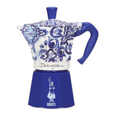 Bialetti - D&G Moka Express Mutteripannu 6 kuppia 25 cl Sininen