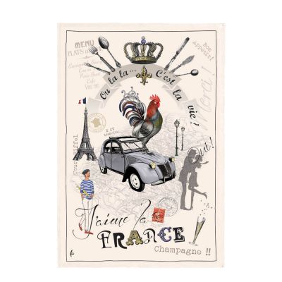 Maison Vivaraise - Keittiöpyyhe 48x72 cm France Panorama