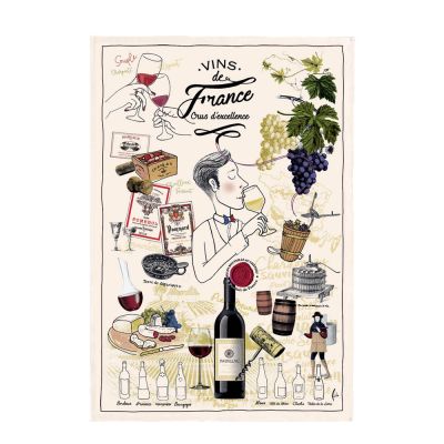 Maison Vivaraise - Keittiöpyyhe 48x72 cm Crus D'Excellence