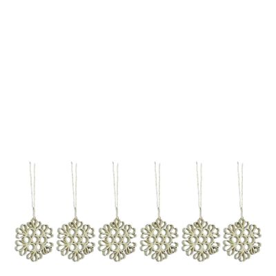 A World of Craft - Joulukoriste Qullied Snow 5x5 cm 5 kpl