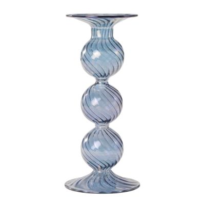 Moonlight Copenhagen - Swirl Kynttilänjalka 22 cm Sininen