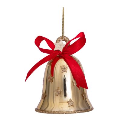 Vondels - Golden Moments Riippuva Joulukoriste Joulukello 8 cm Kulta