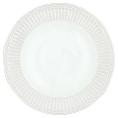 GreenGate - Alice Syvä lautanen 21,5 cm White