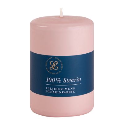 Liljeholmens - Pöytäkynttilä steariini 6,8x10 cm Vaaleanpunainen