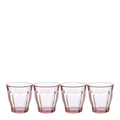 Duralex - Picardie Juomalasi 25 cl 4 kpl Vaaleanpunainen