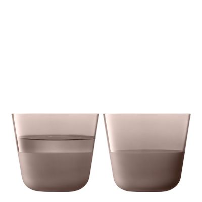 LSA International - Arc Juomalasi 26 cl 2 kpl Contrast Earth