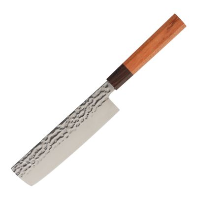 Maku Kitchen Life - Damascus nakiri-veitsi 33 cm Teräs/ruskea/musta