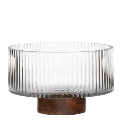 Maku Kitchen Life - Maku Kulho uurretulla lasilla 15 cm 0,8 L Kirkas/Puu