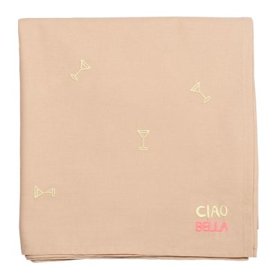 Vondels - Summer Party Pöytäliina cocktails 260×140 cm Warm beige