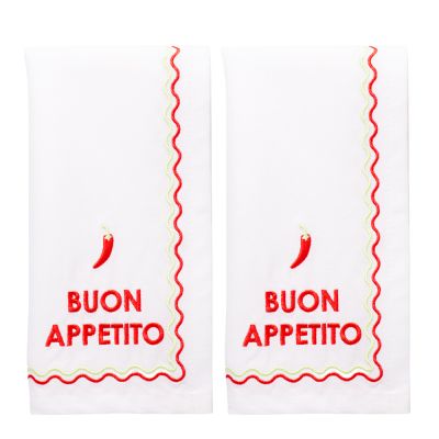 Vondels - Summer Party Servetti Buon Appetito 45 cm 2 kpl White
