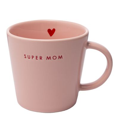 Vondels - Classic Cups Muki Super mom 35 cl Vaaleanpunainen