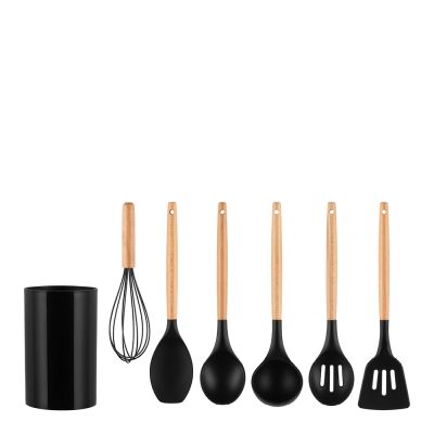 Maku Kitchen Life - Maku Keittiövälinesetti 7 osaa Musta/Pyökki