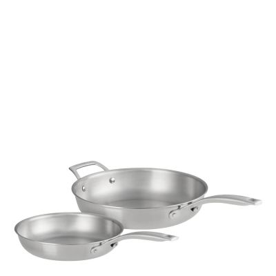 Le Creuset - Essential 3-ply Paistinpannusetti 24+28 cm Teräs