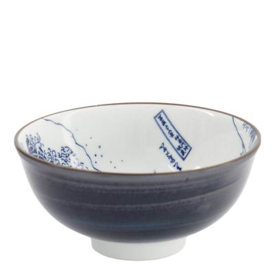 Tokyo Design Studio - Hokusai Nami Riisikulho 12 cm Sininen/Valkoinen
