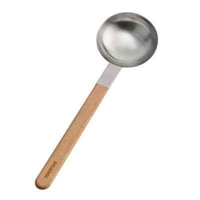 Morsö - Vulcano Kauha 40 cm Teräs/Tammi