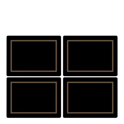 Pimpernel - Classic Pöytätabletti 40x30 cm 4 kpl Musta