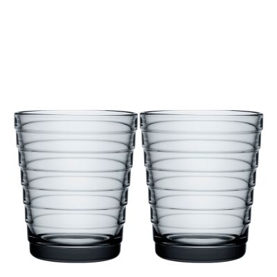 iittala - Aino Aalto Juomalasi 22 cl 2 kpl Harmaa
