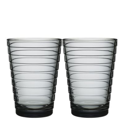 iittala - Aino Aalto Juomalasi 33 cl 2 kpl Harmaa