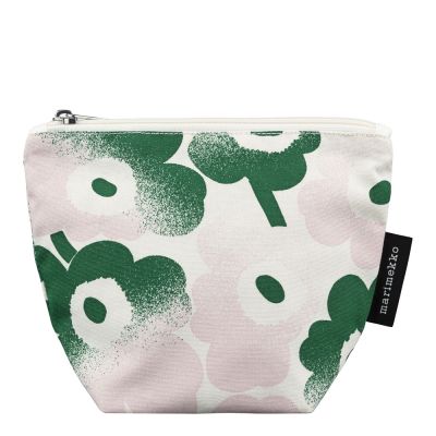Marimekko - Mini Unikko Toilettilaukku 20x16 cm Valkoinen/Roosa/Vihreä