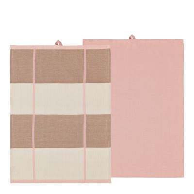 Södahl - Blocks Keittiöpyyhe 50x70 cm 2 kpl Rose